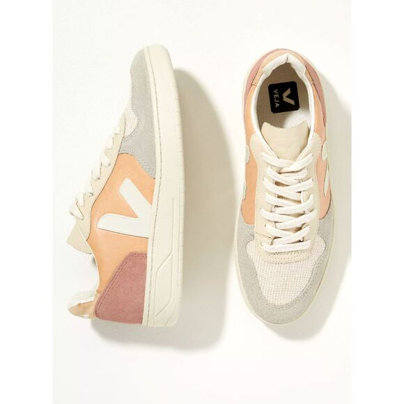 Veja Shoes - Veja V-10 Fair Trade Colourblocked Trainers Sneakers Women's Size 10 VEVX021547